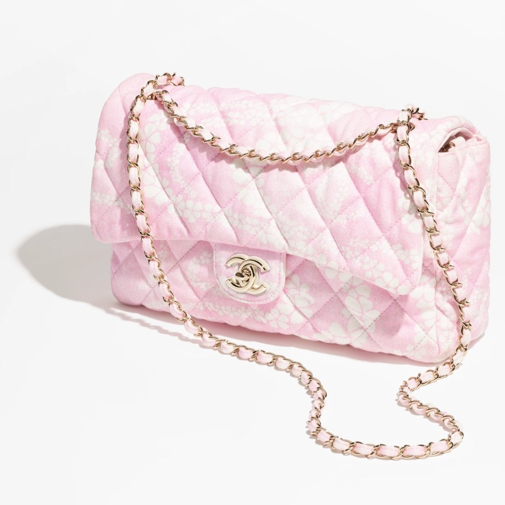 CHANEL 2025 coco beach Light Pink Quilted Shoulder Maxi Bag